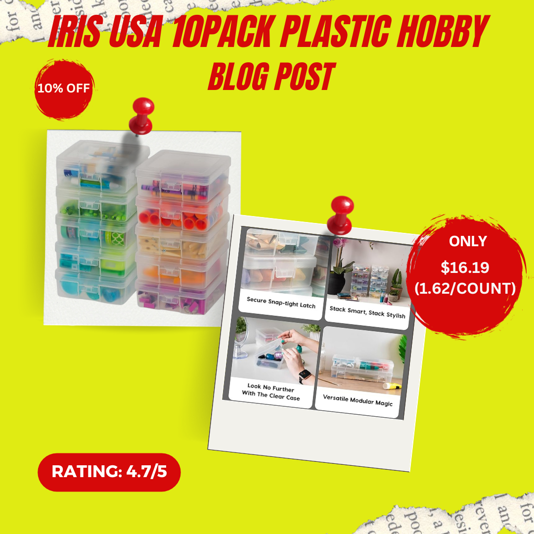 IRIS USA 10p Plastic Hobby