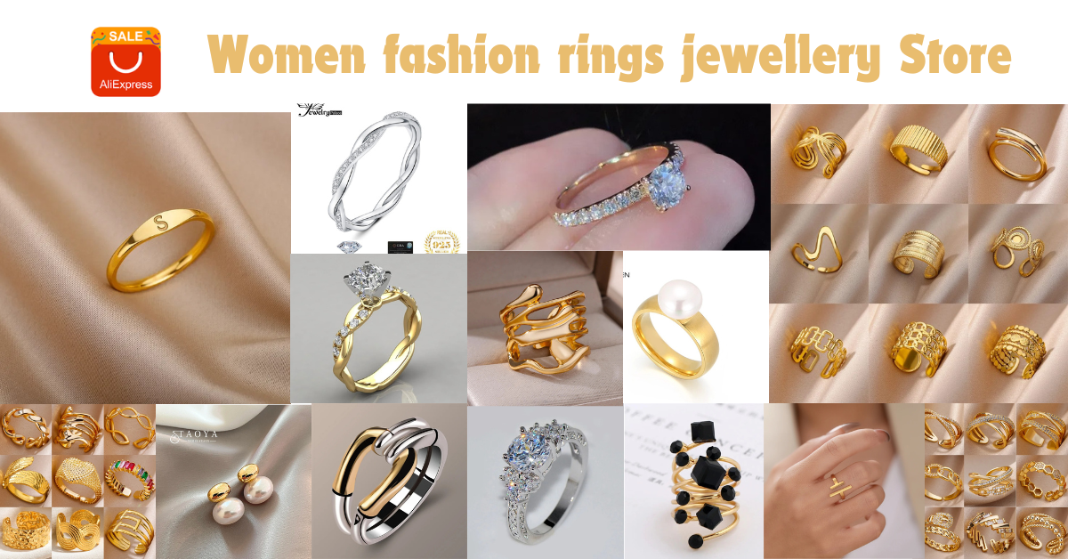 Women fashion rings jewellery Store